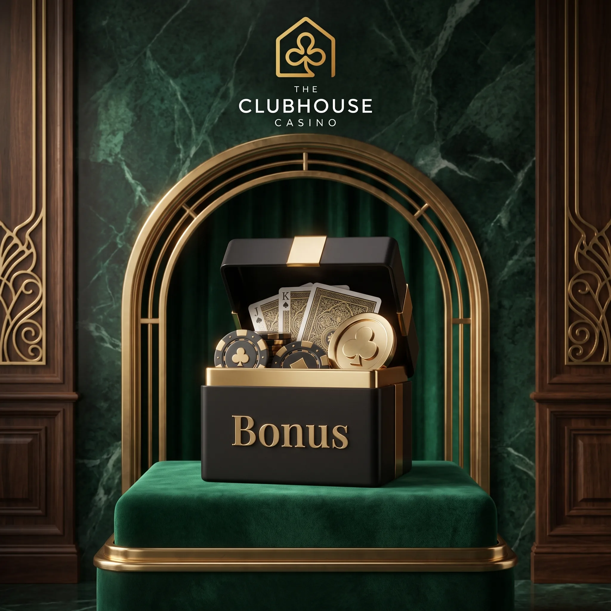 The Clubhouse Casino three-deposit bonus package